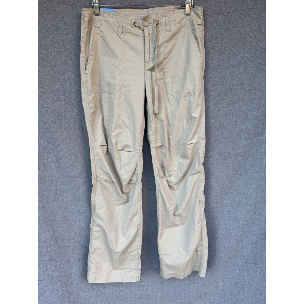 Izod Womens Size 8 Convertible Pant‎ Khaki Beige Tan  100% Cotton NWT Hike